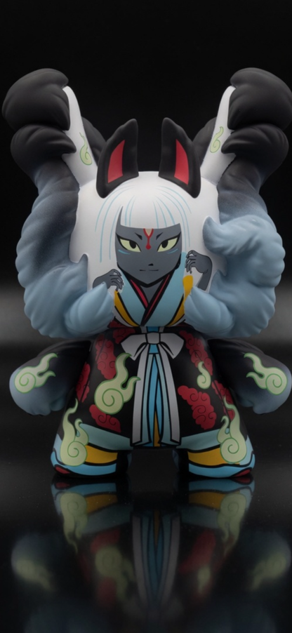 Kidrobot 2019 Candie Bolton "Kyuubi" 8" Dunny — Black Version, Ltd. 200 (New in Box)