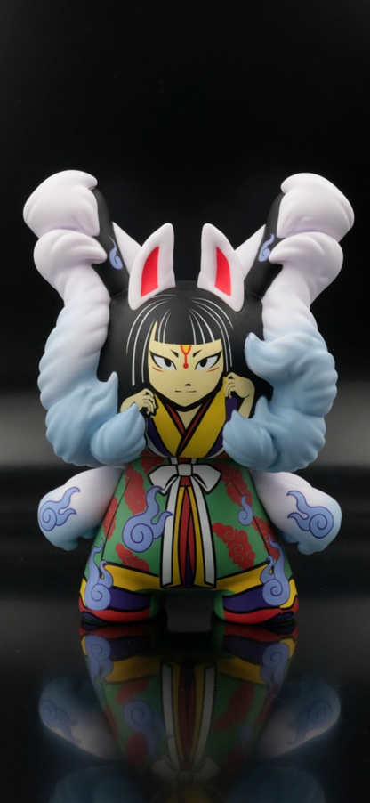 Kidrobot 2019 Candie Bolton "Kyuubi" 8" Dunny — White Version (New in Box)
