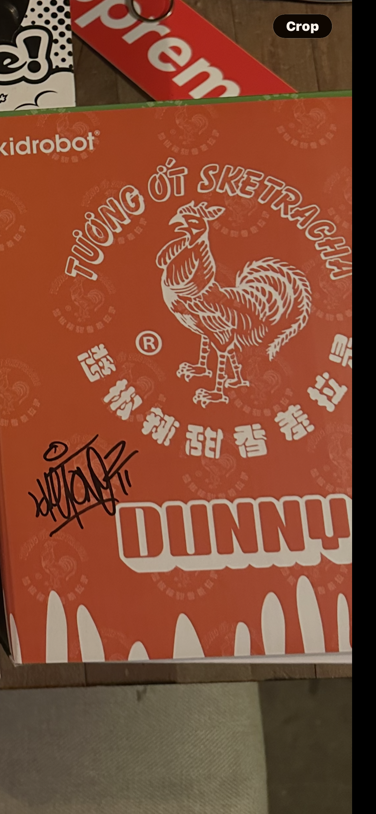 Kidrobot 2016 Sket One "Sketracha" 8" Dunny — Clear (Signed by Sket One)